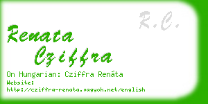 renata cziffra business card